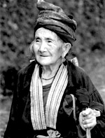 An elderly Hmong woman from Northern Laos